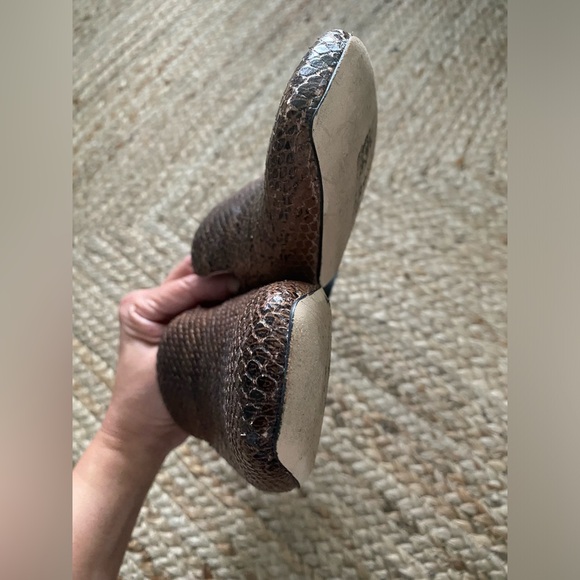 Franco Sarto Snakeskin Loafers W6 - Picture 4 of 8